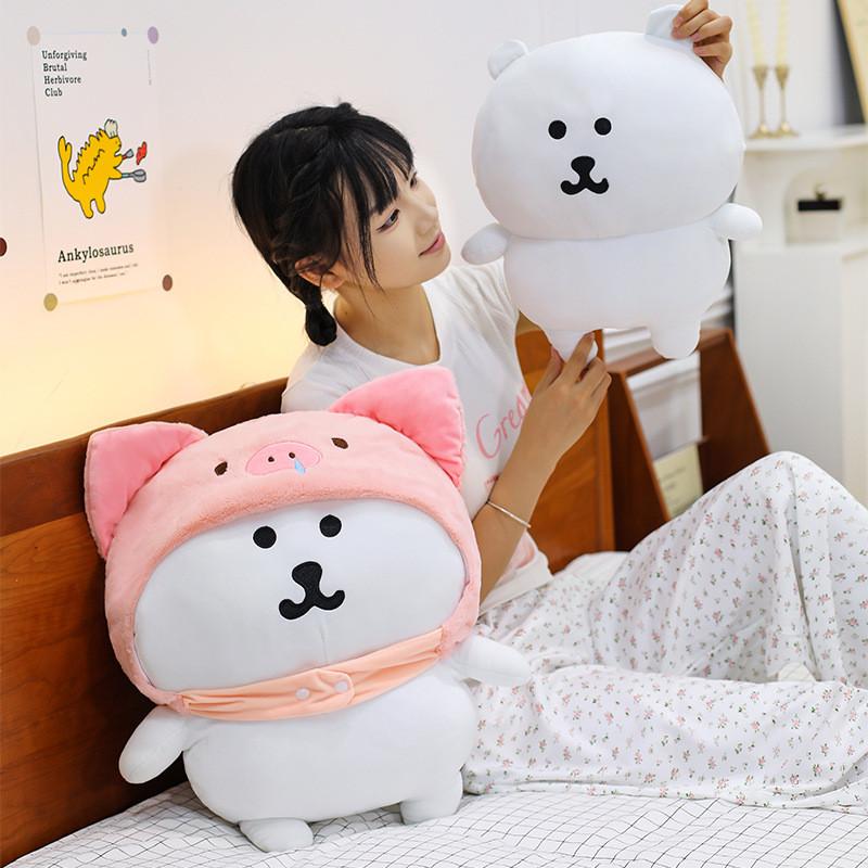 Joke Bear Plush Toy With Pig Hat Design For Kids Bedtime Comfort And Play