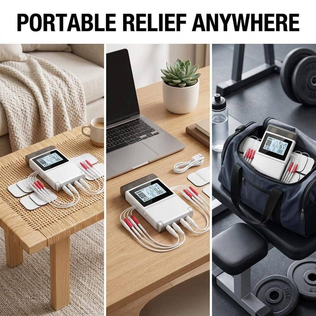 Muscle Stimulator Adjustable Rechargeable Portable Electronic Massager