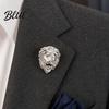 Animal Brooch Pin Versatile Animal-Shaped with Electroplated Surface Lion Blazer