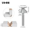 Efficient R10 Curved Cutting Router Bit Wear Resistant Chamfer Router Bit For Carpentry Cabinetmaking Projects