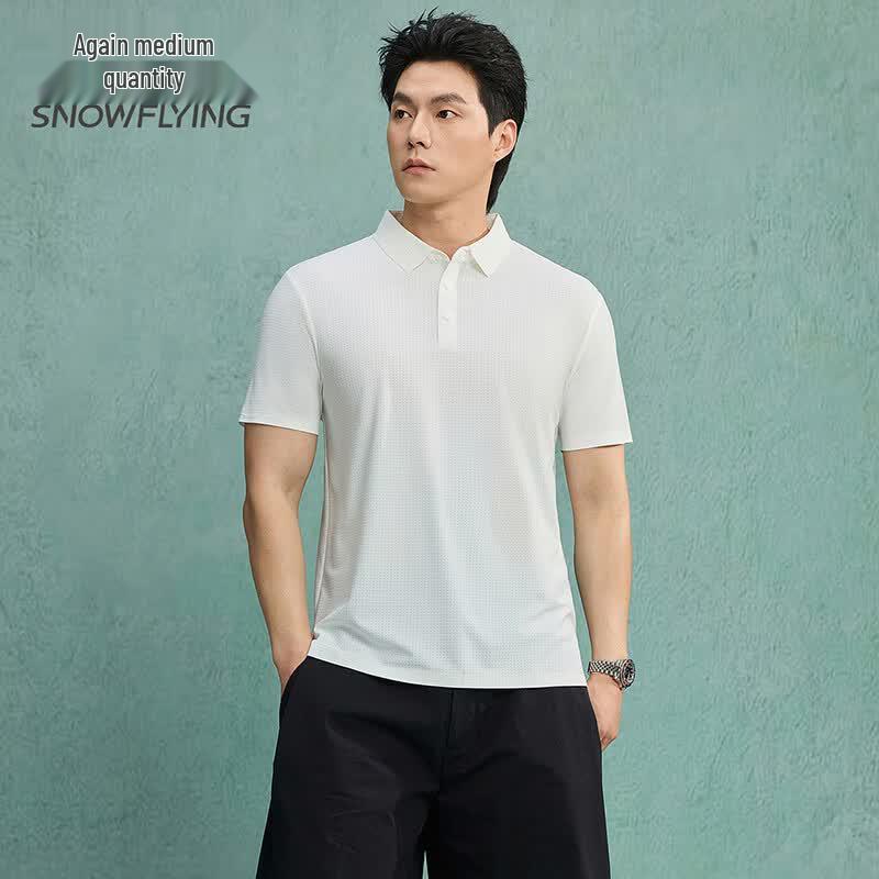 

Xuezhongfei Men s Short-Sleeve Business Casual Polo Shirt 2XL