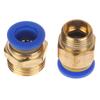 1Pc Pneumatic Air Connector Fitting Pc 4/6/8/10/12/14/16Mm Thread 1/4" 1/8" 3/8" 1/2" 3/4"Hose Fittings Pipe Quick Connectors