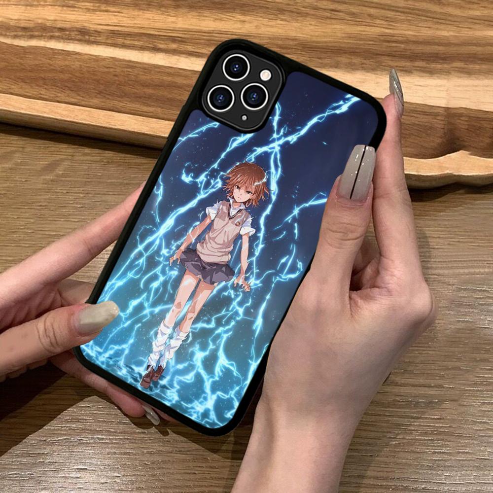 Anime M-Misaka Mikoto Cute Phone Case Silicone PC+TPU For For IPhone 11 12 13 14 15 16 Plus Pro Max Cover