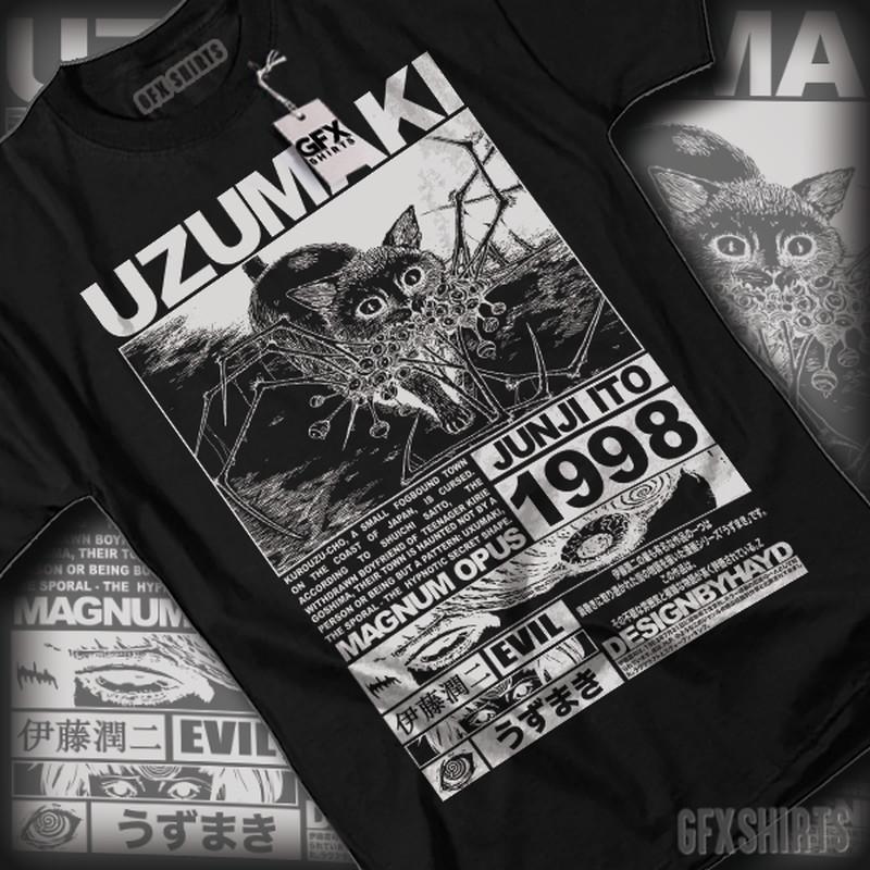 

Tomie Junji Ito Uzumaki Horror Anime Manga Japanese Japan Guro Gore T-Shirt 3XL