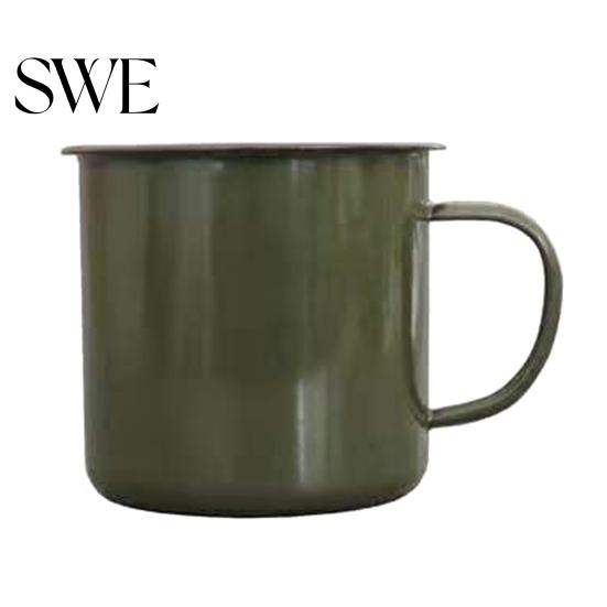 Water Mug 120/240/350/500ML Vintage Enamel with Handle Heat-resistant Large Capacity Cup Tea Milk Coffee Drinking Retro Decoration Scratch-resistant