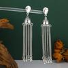 Rhinestone Inlaid Earrings Vintage Drop Earrings Bell Tassel Earrings Hypoallergenic For Music Festivals Dates Friend Gatherings