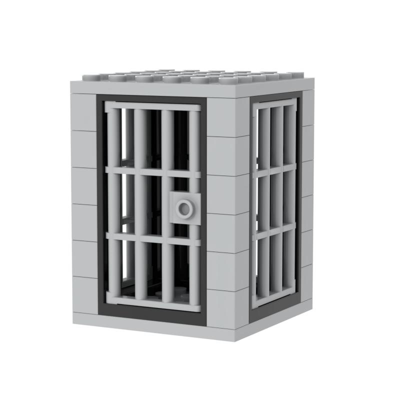 Jail Prison Cell Police Thief Building Blocks Toy Collection Kids Assembly Classic Brick Souvenir Decoration