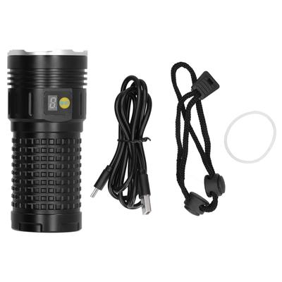 Tragbare LED Taschenlampe USB Wiederaufladbar IP65 Wasserdichtes Licht für Camping Outdoor