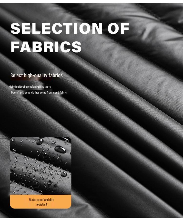 Men's Slim Fit Stand Collar Lightweight Down Vest - Autumn & Winter