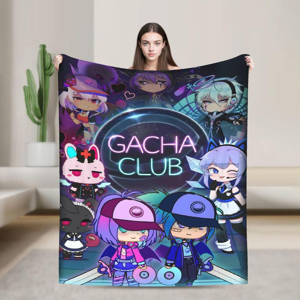Gacha Life Cartoon Blanket Multiple Sizes Soft And Lightweight Throw Blankets For Couch Sofa And Bed