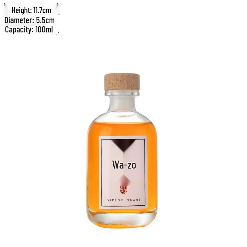Premium Homemade Fruit Wine Bottles: Sealed, Leak-Proof, Frosted Glass with Large Belly Design
