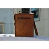 Men's Women's Leather Laptop Satchel Vintage Leather Messenger Shoulder Bag