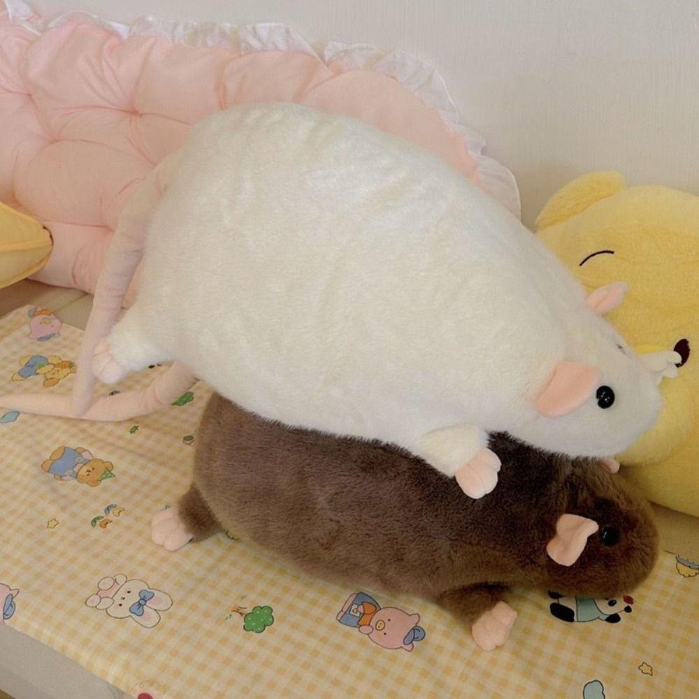 20/30/50cm Fancy Rat Doll Sleep Pillow Simulation Mouse Plush Pet Toy Stuffed Rat  Boys Girls
