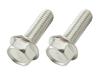 POSH FAITH Motorcycle Supplies Flange Hex Bolt Stainless Steel 2