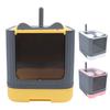 Enclosed Cat Litter Box Large Capacity Top Entry Odor Control Plastic Covered Kitty Litter Box for H