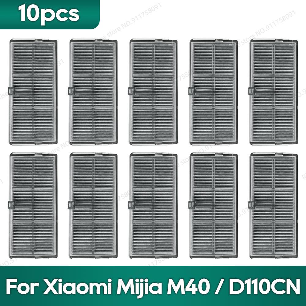 Compatible for Xiaomi Mijia M40 / D110CN Accessories Main Brush Filter Mop Cloth Dust Bag Replacement Parts