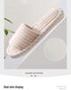 Fashionable Cross-Border Open-Toe Non-Slip Slippers – Spring/Autumn Style with Flat Heels, Furry Design, and Thickened Sole for Couples