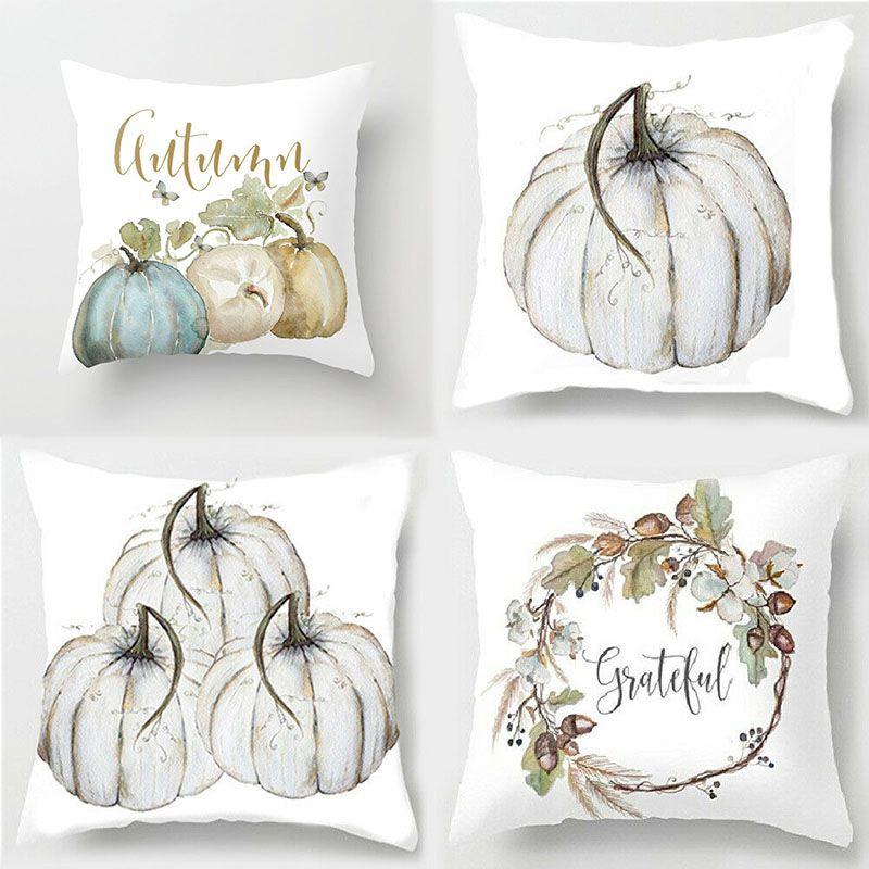 Beautiful Festival Decoration Pumpkin Pillow Cover With Invisible Zipper