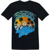 Eagles Bands Rockin At The California Inn Album From The 1970s American Retro Motorcyclethemed Mens Short Tshirt