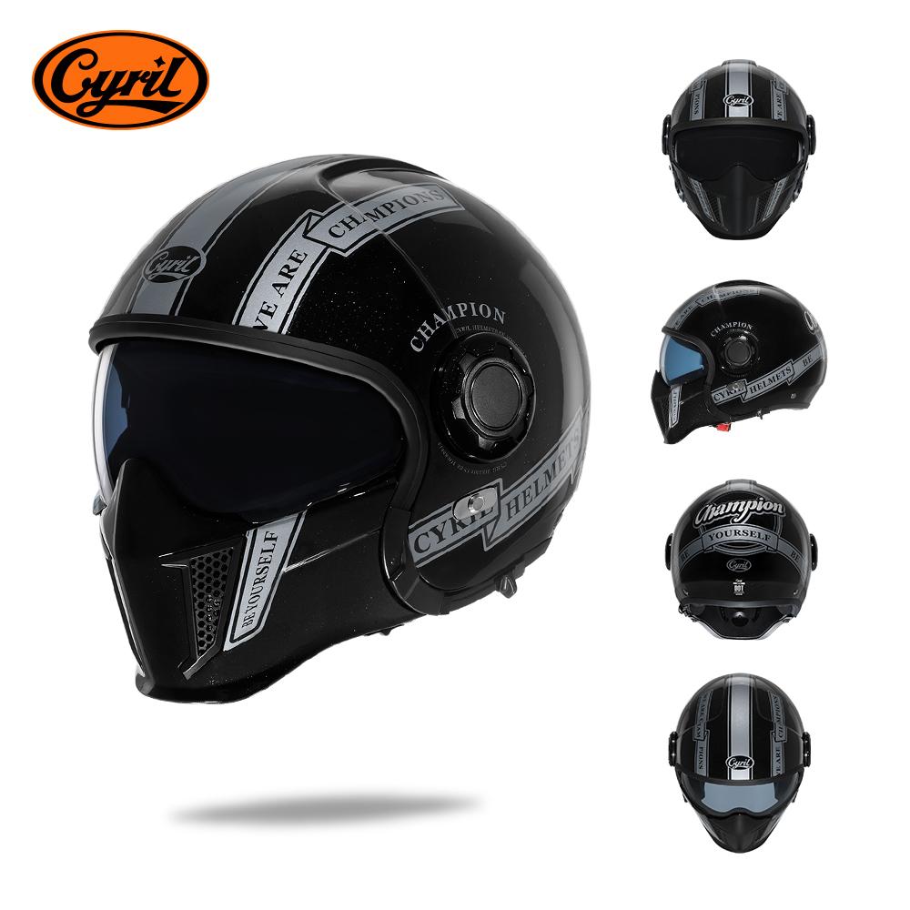 Modular Motorcycle Helmet Full Face Open Face Helmet Men Helmets DOT ECE APPROVED CYRIL OP12A Capacete De Moto Masculino