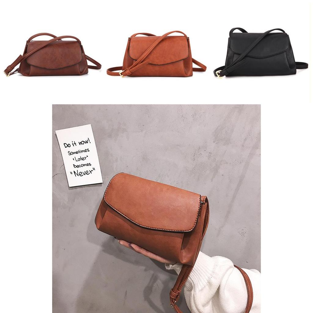 Retro Pu Small Square Shoulder Bag With Magnetic Closure For Daily Fashion