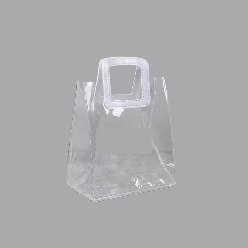 1/5pcs-Plastic Transparent Handbag Women Fashion Shopping Bags Party Bags Retail Bags Wedding Candy Pakcaging Box