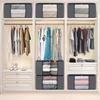 Fab Totes Storage Bags,Clothes Blanket Storage Bins Foldable Closet Organizers with Reinforced Handle for Home Dorm Storage and Organization