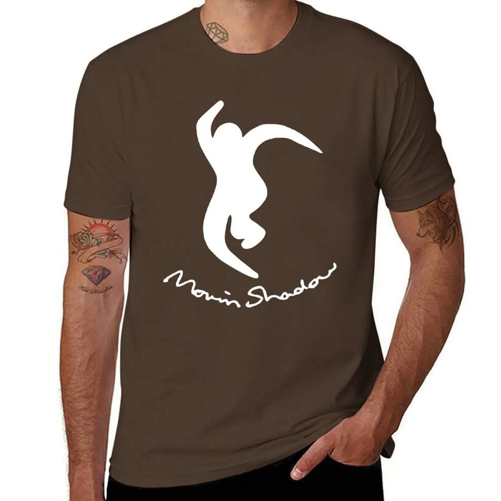Moving Shadow Cursive Logo T-Shirt shirts graphic tees blanks anime clothes t shirt