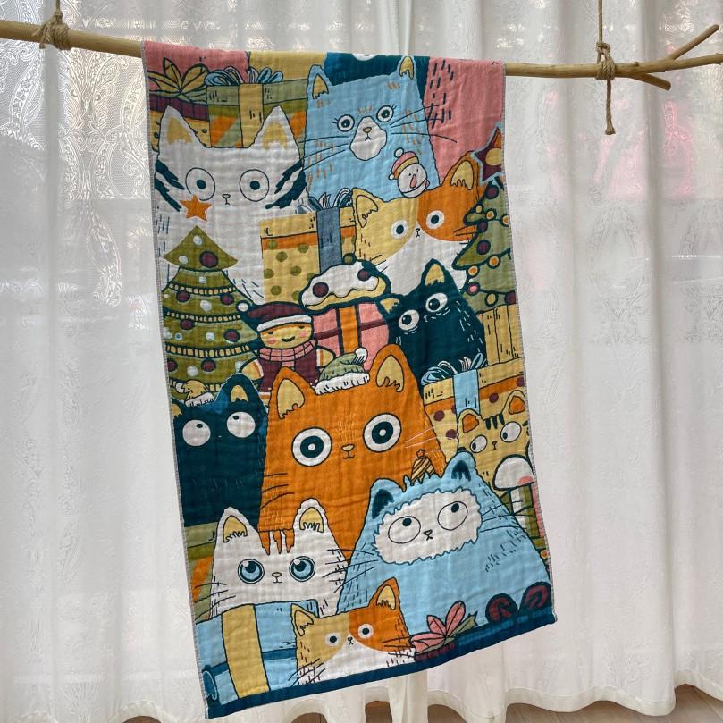 Multi-Layer Gauze Cotton Bath Towel Soft And Comfortable Beach Towel Ethnic Style Sun God Skin-Friendly Water Absorption