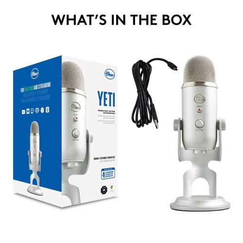 Blue Microphones Yeti - Microphone USB Argent, Argent, 1950