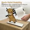 Decorative Kitchen Paper Organizer Funny Animals Wooden Toilet Holder, 3D Animal Bathroom Decor, Cute Cartoon Vertical Countertop Roll Stand