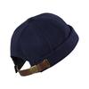 Croogo Rollmütze, Fischerhut, Herren, Baumwolle, Rund, Beanie, Einfarbig, Matrosenmütze, Mode, Retro-Kappe, Outdoor, Faltbar (G-OG01-Marine)