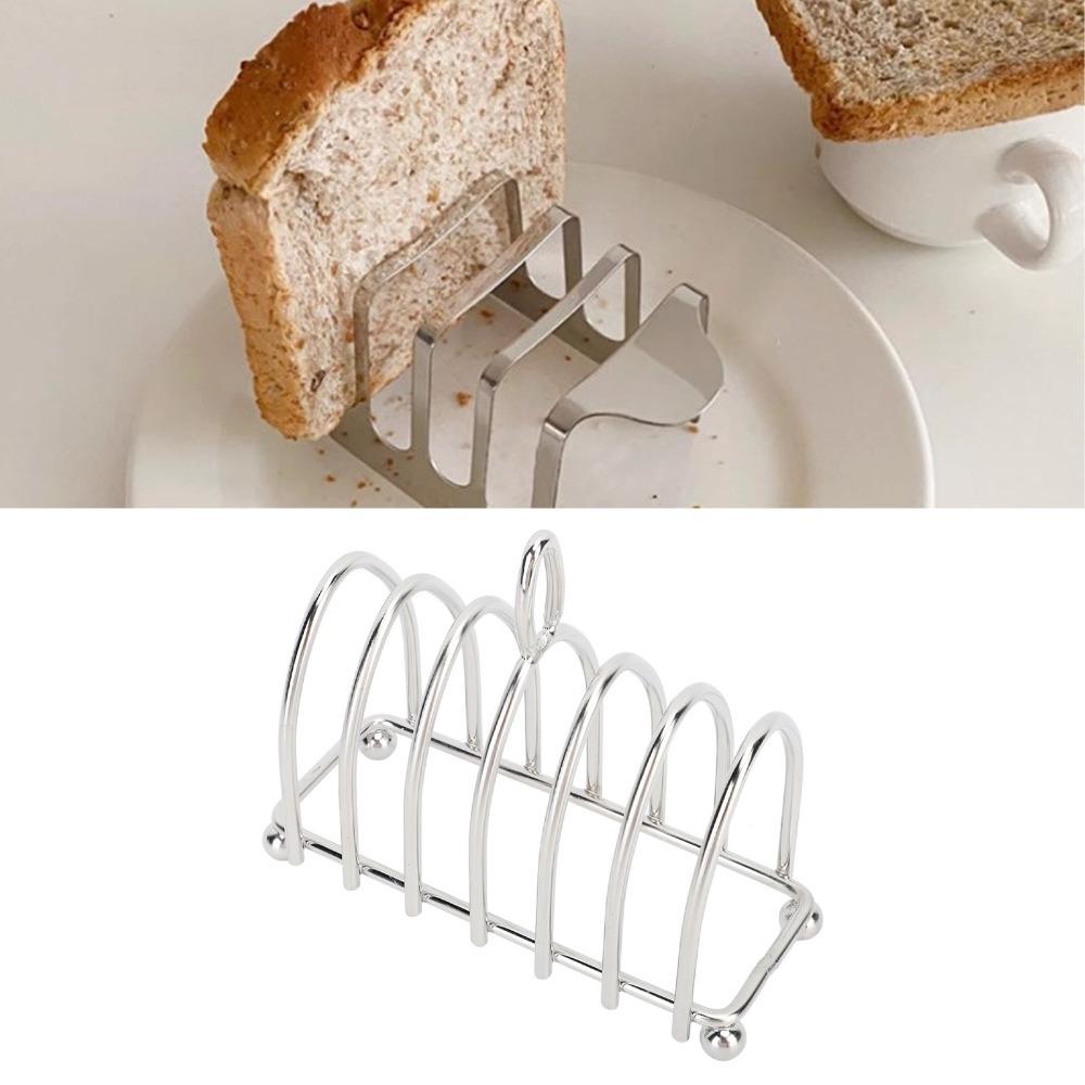 Durable Bread Rack Stainless Steel Bread Holder Air Fryer Accessories Toast Rack  Kitchen Organizer