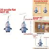 Snowman Christmas Acrylic Earrings With Silver Post For Festive Style