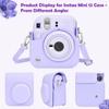 kinokoo Instax Mini 12 Case, Fujifilm Instax Mini 12 Camera Case with Snap Closure and Shoulder Strap (Purple)