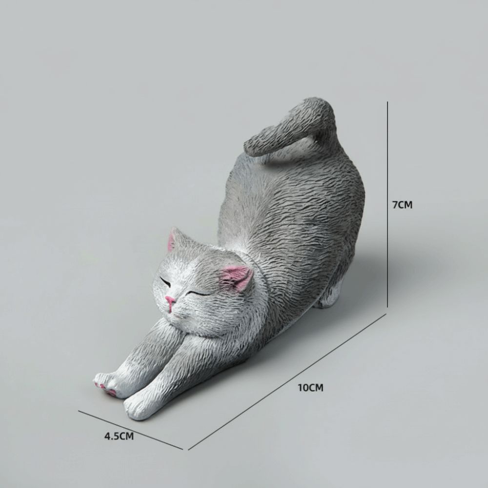 Home Decoration Cartoon Figurine Funny Cat Desktop Decoration New Animal Figurine  Home