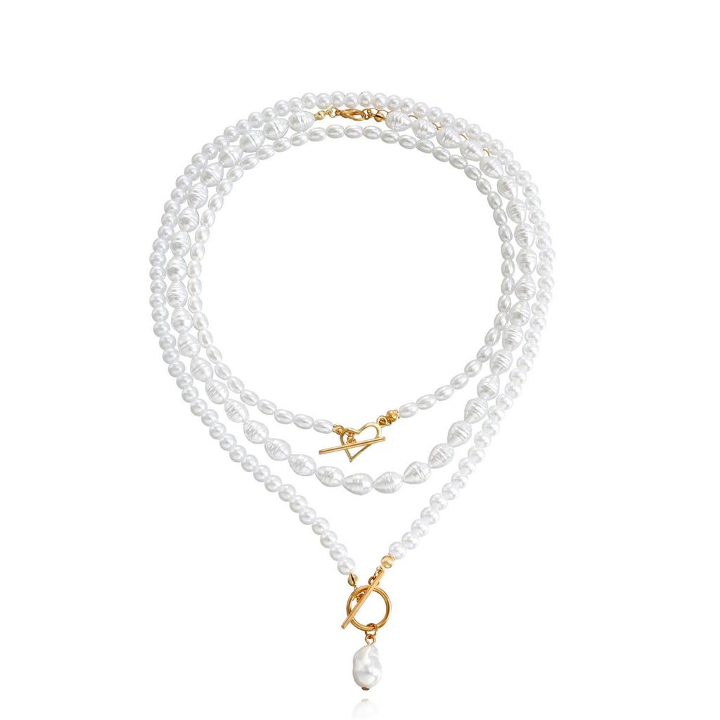 Baroque Irregular Pearl Chain Luxury Collarbone Necklace