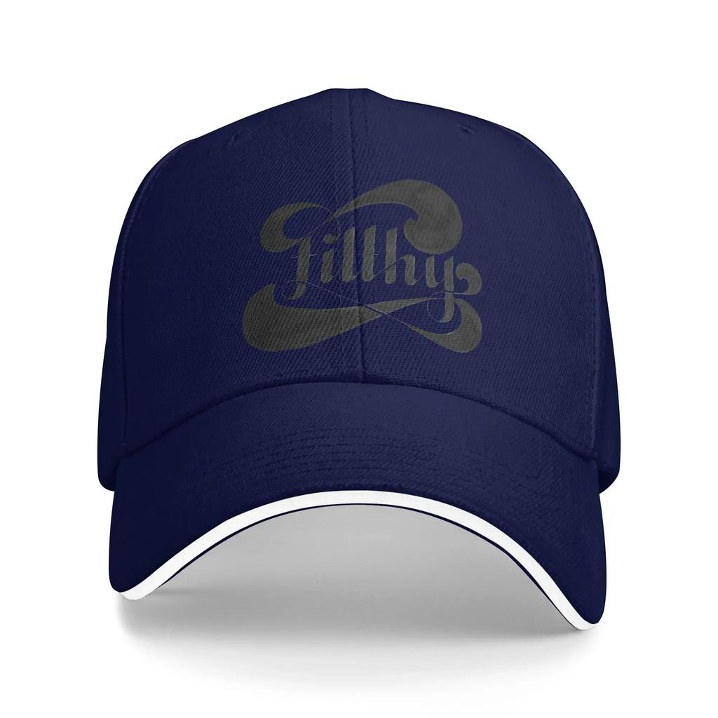 Black Filthy Letter Baseball Cap  Classic Women Unisex Hip Hop Hats Dropshipping Design Outdoor Gym Baseball Caps Birthday Present