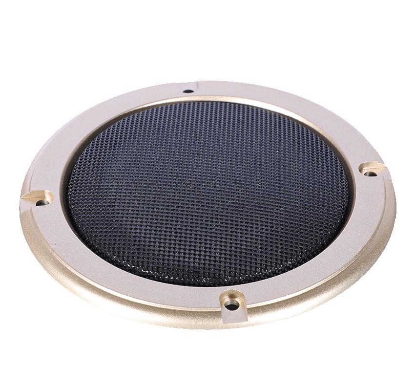 Silver Iron Mesh Speaker Protective Ring - Durable Dustproof Audio Cover