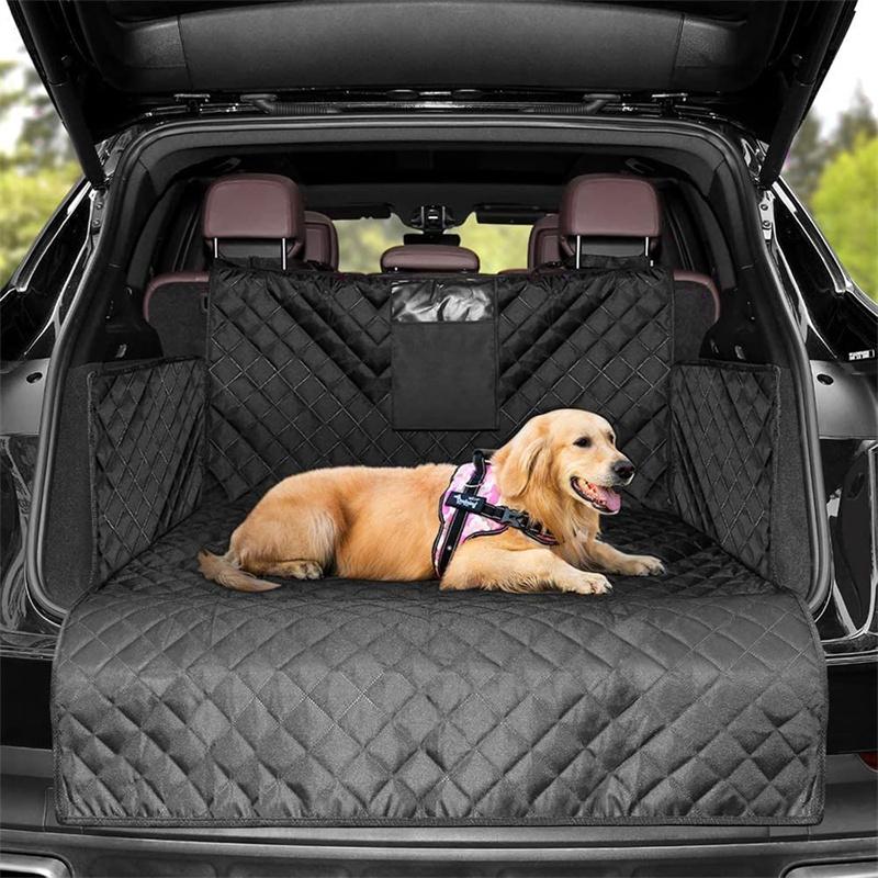 Trunk Protector Mat For Dogs Waterproof Scratchproof Pet Cargo Liner With Side Protections Simple Installation Universal nero