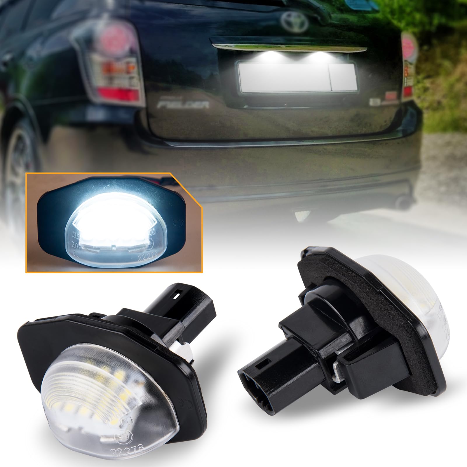 

Светодиодный фонарь номерного знака POPMOTORZ Alphard/Vellfire/HV ANH2 Фонарь номерного знака Разработан специально для автомобилей Toyota Sienna США