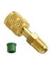 Female 5/16 X M1/4SAE Adapter Gold Brass Easy To Install For Air Conditioning Systems For R410 R32 R22 Practical
