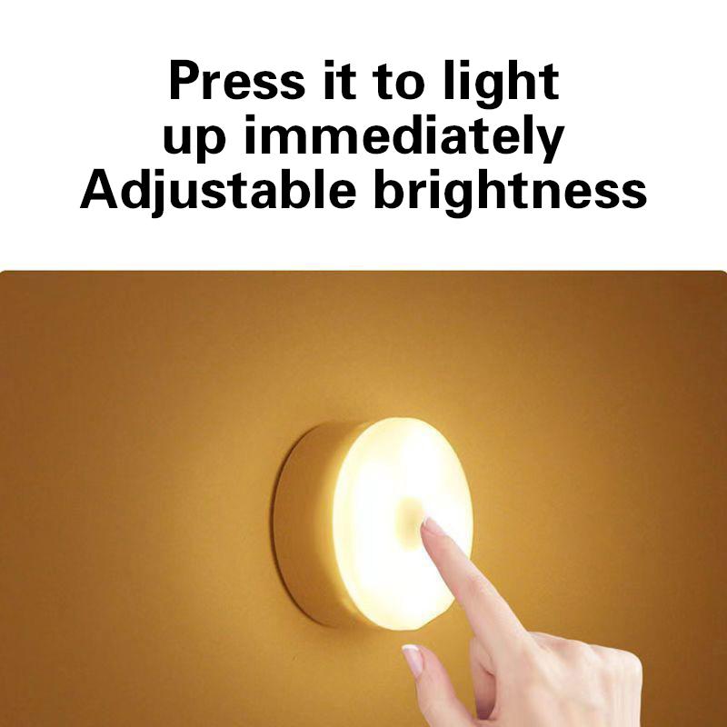 Led Smart Human Body Sensor Night Lamp Emergency Automatic Lighting Usb Charging Wireless Magentic Suction Use Night Light