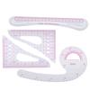 4Pcs Curve Ruler Plastic Sewing Grading Proofing MultiFunction Clothing Designs Tool