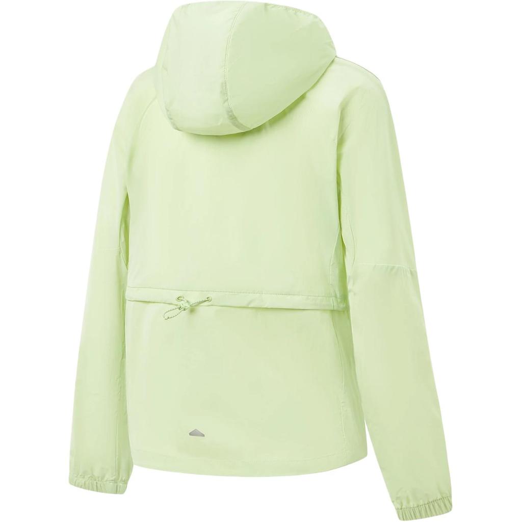 Li Ning Running Series Hooded Zipper Solid Color Windbreaker Women Outerwear AFDW456-2