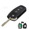KEYYOU With Battery For Ford Focus Fiesta 2013 HU101 F021 Blade 433MHz 4D63 40bit 80bit 3 Buttons Flip Folding Remote Car Key