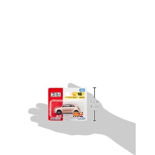 Takara Tomy Tomica No. 16 Fiat 500e (Blister Packaging) Miniature Car Toy for Ages 3 and Up