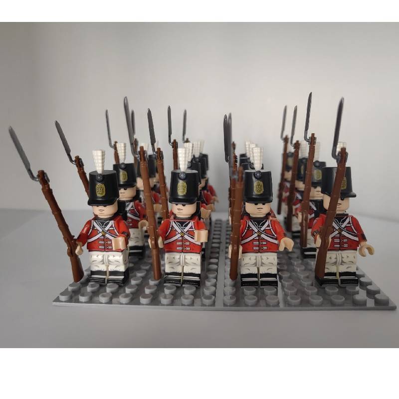 Conjunto de Blocos de Construção de Plástico da Era Napoleônica Com Mini Figuras Para Colecionadores e Crianças