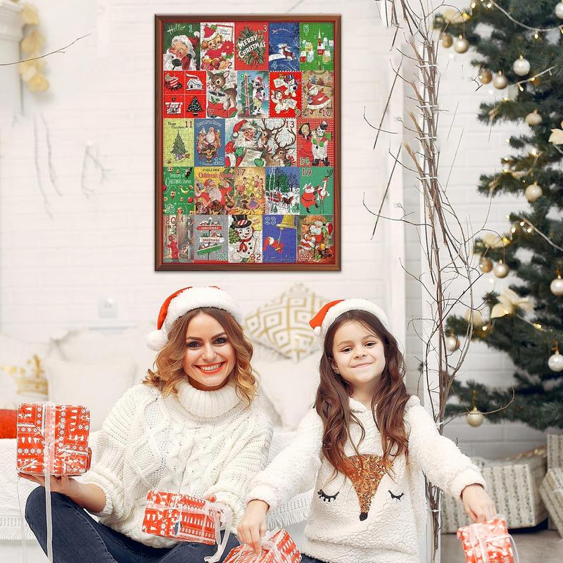 Advent Puzzle 1000 Pieces Christmas Countdown Advent Calendar Jigsaw Puzzles Exquisite 2024 Countdown Calendar Puzzles Christmas