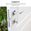 4Pcs Stainless Steel T-Shape Door Strike Plate Set for Interior Doors Door Latch Reinforcement Security Enhancement Modern Sleek